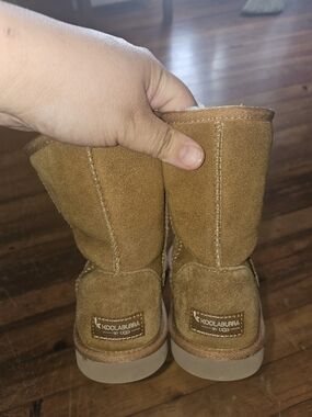 Koolaburra Chestnut Suede Shearling Lined Classic Boots